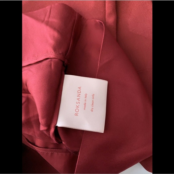 NEW ROKSANDA Tanaga Drop Waist Silk Blend Dress - Picture 8 of 8